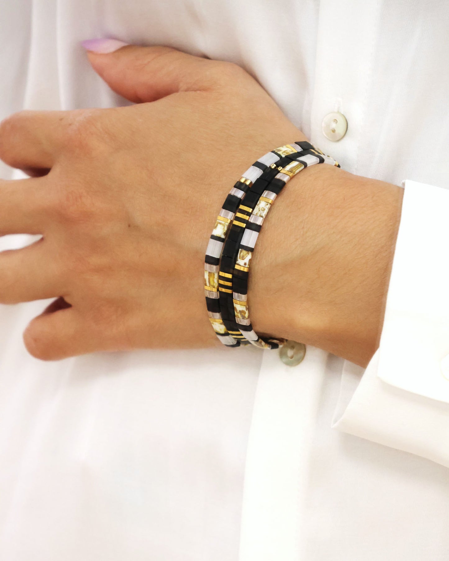 Bracelet Noir Elégance