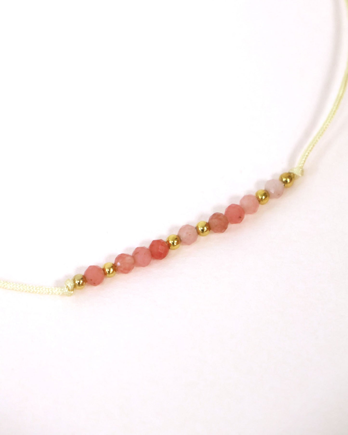 Bracelet Confiance en soi - tourmaline rose